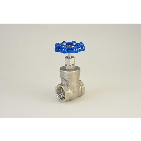 CHICAGO VALVES AND CONTROLS 1/2", Stainless Steel 200 WOG Socket Weld Gate Valve 2266SW005